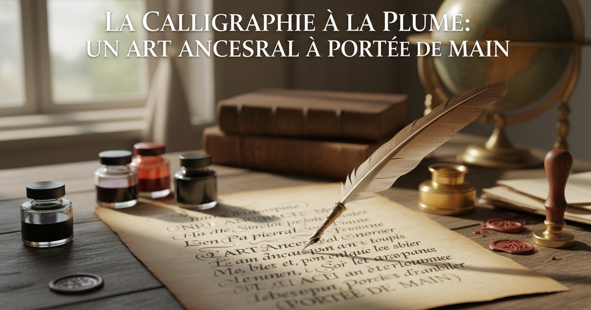 La calligraphie à la plume : un art ancestral à portée de main