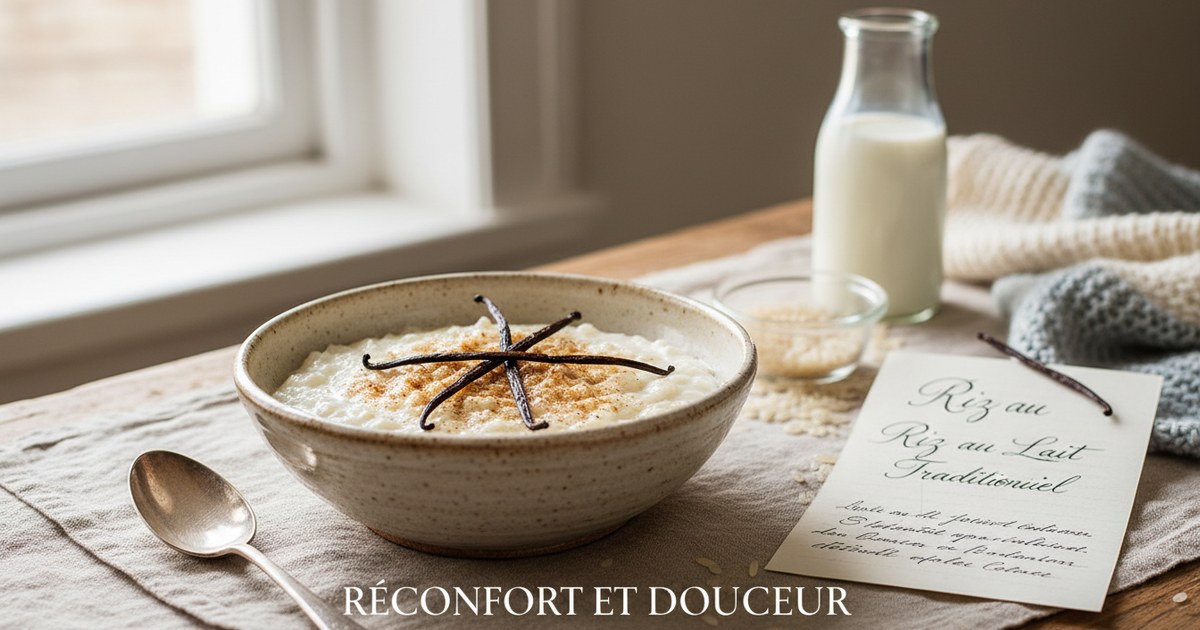 Le riz au lait traditionnel : réconfort et douceur